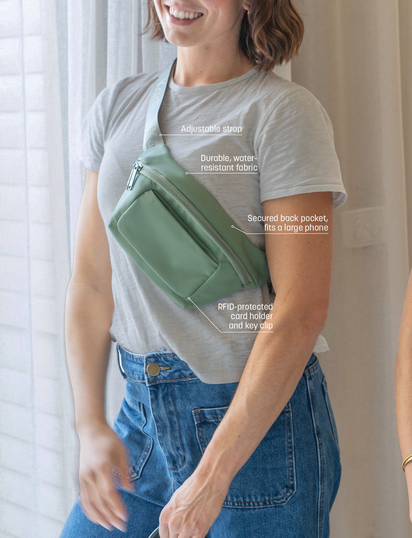 On-the-Go Belt Bag In Olive