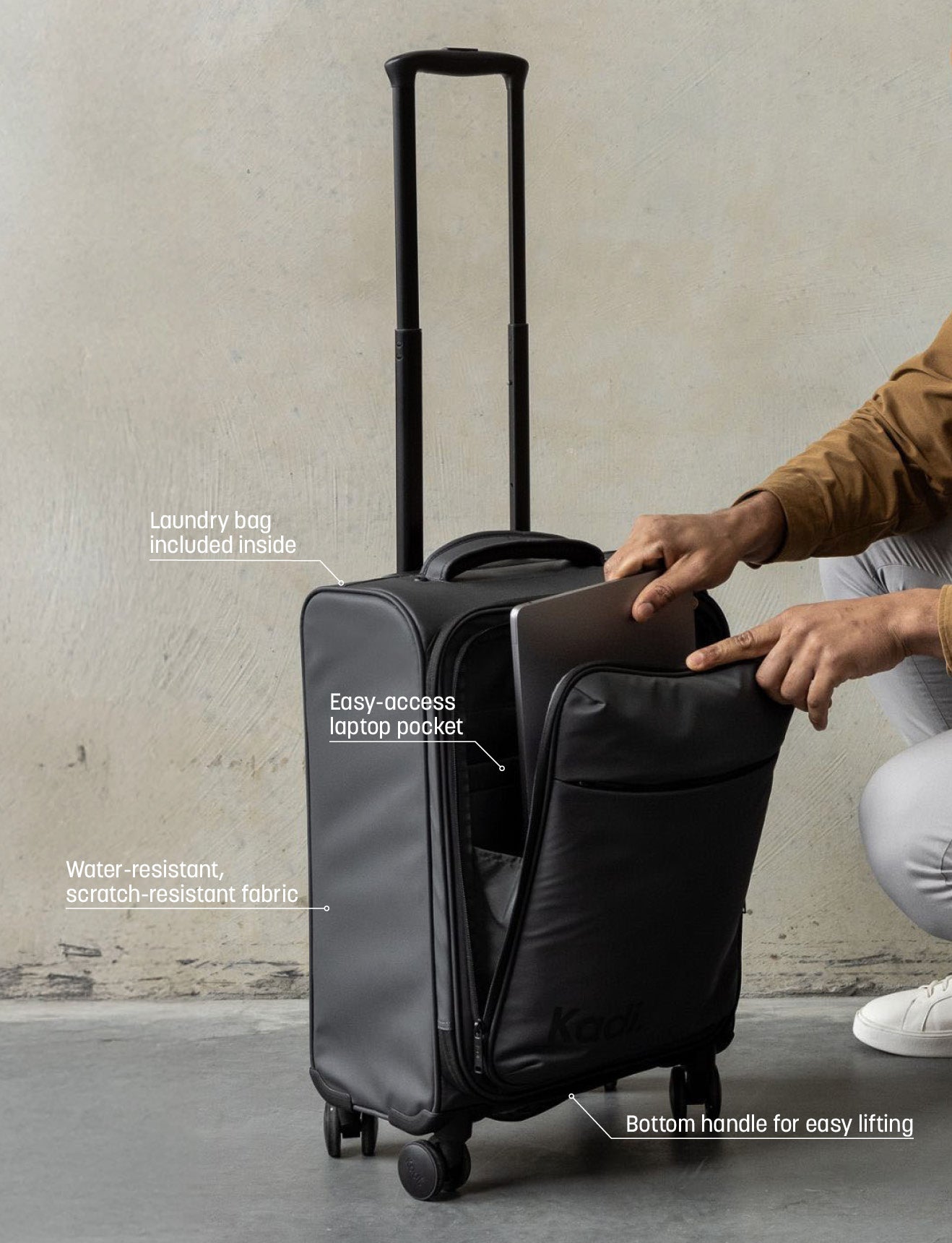 Cloud Carry-On in Charcoal