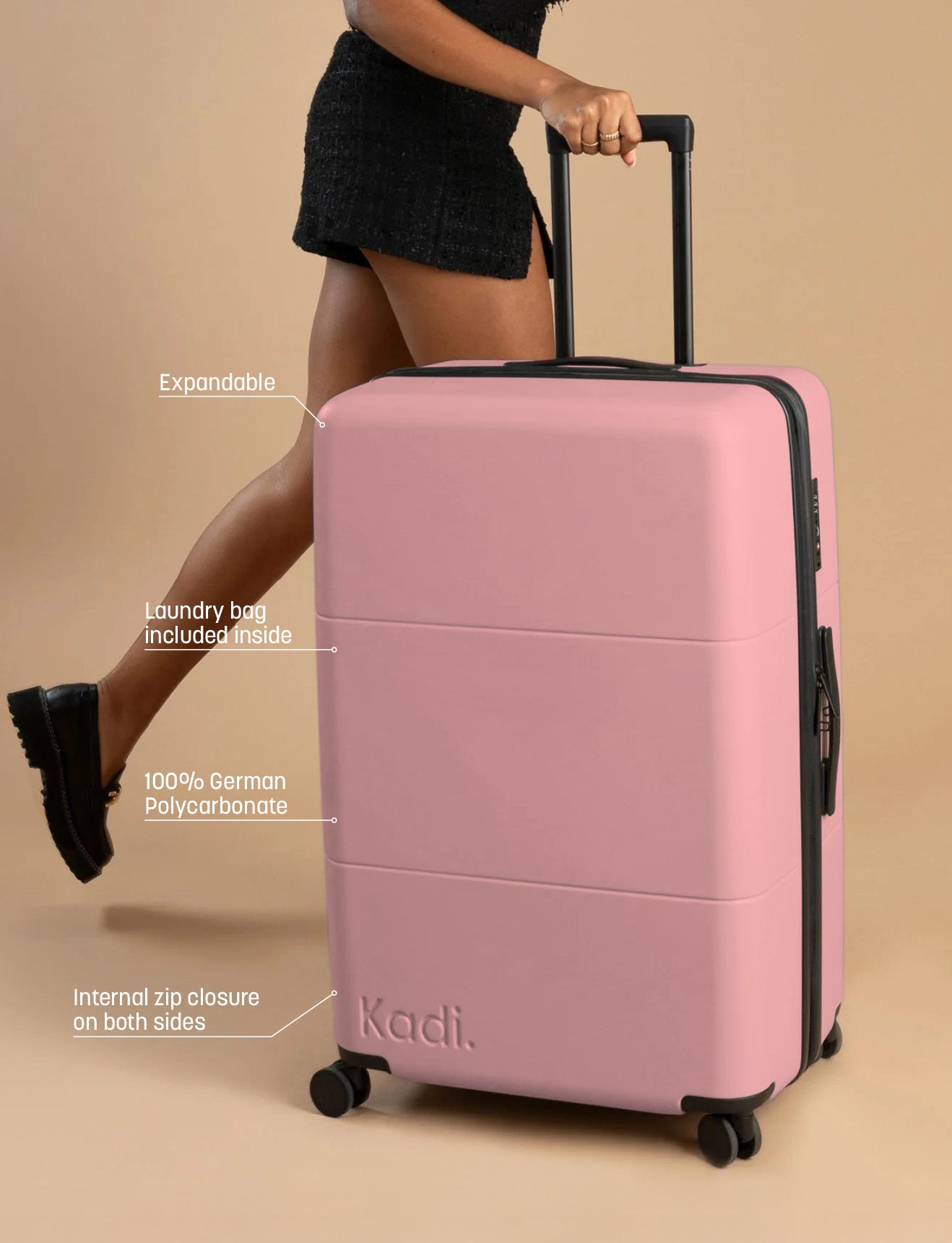Check-In Large in Dusty Pink