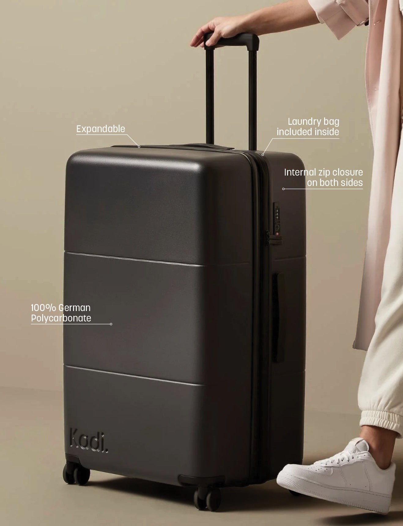 Check-In Large in Charcoal