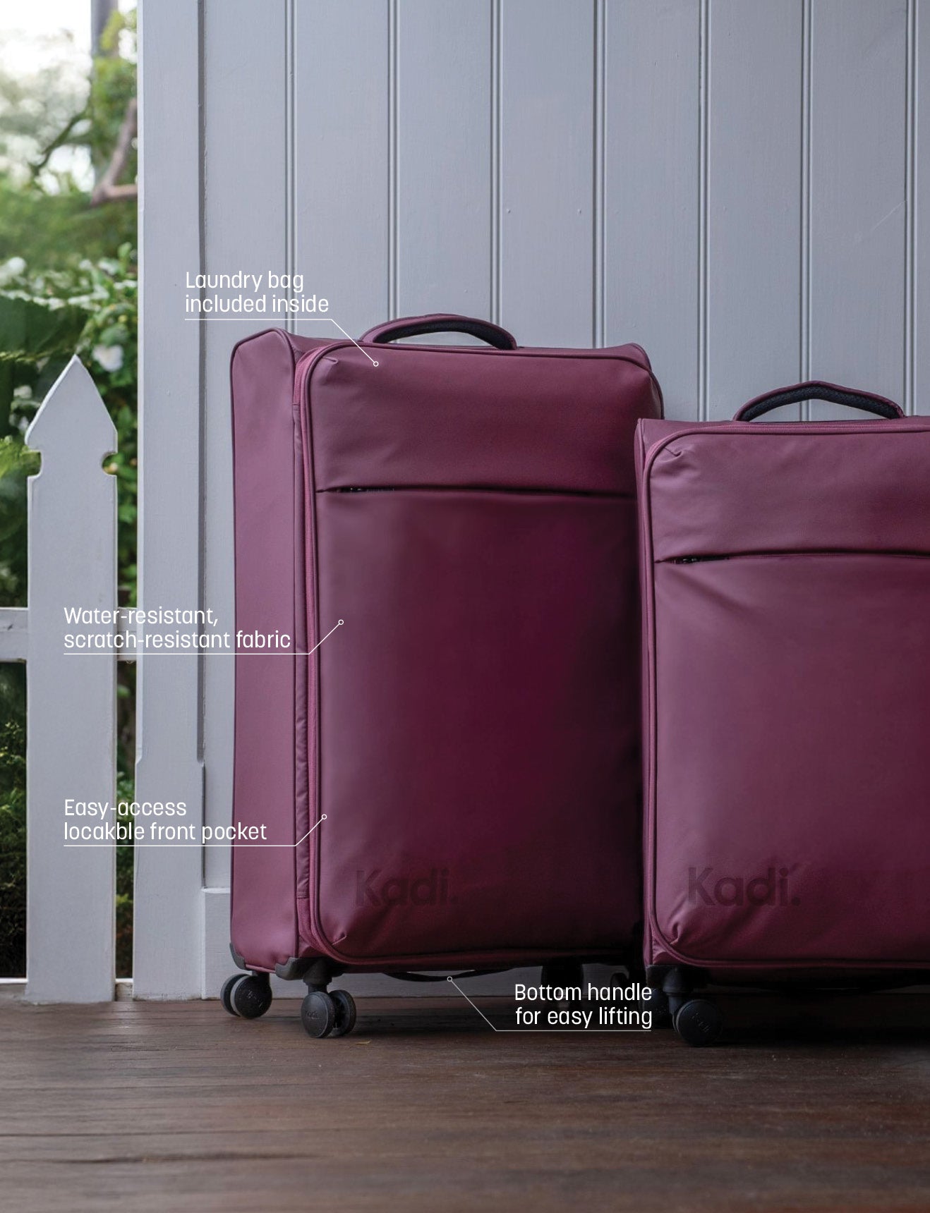 Cloud Check-In Medium in Plum