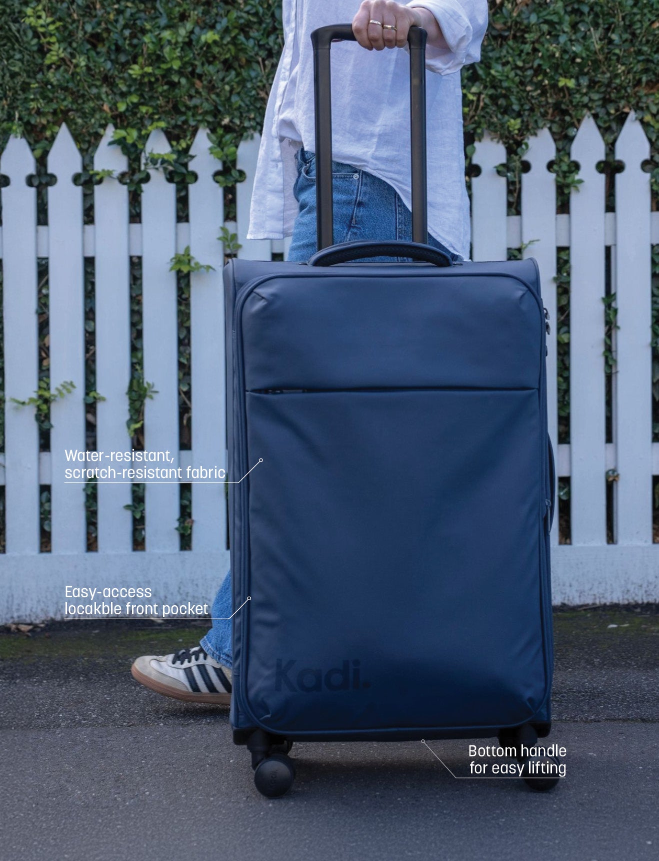 Cloud Check-In Medium in Steel Blue