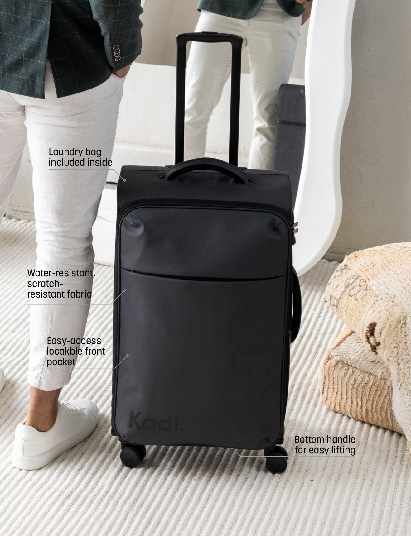 Cloud Check-In Medium in Charcoal