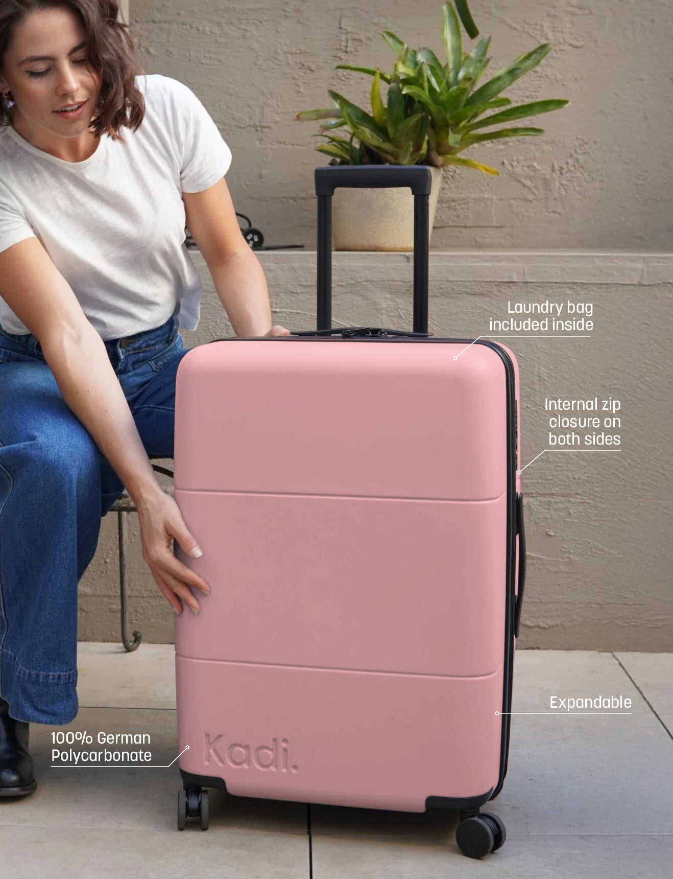 Check-In Medium	in Dusty Pink