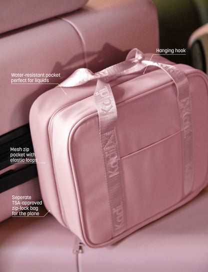 Multi-purpose Toiletry Bag in Dusty Pink