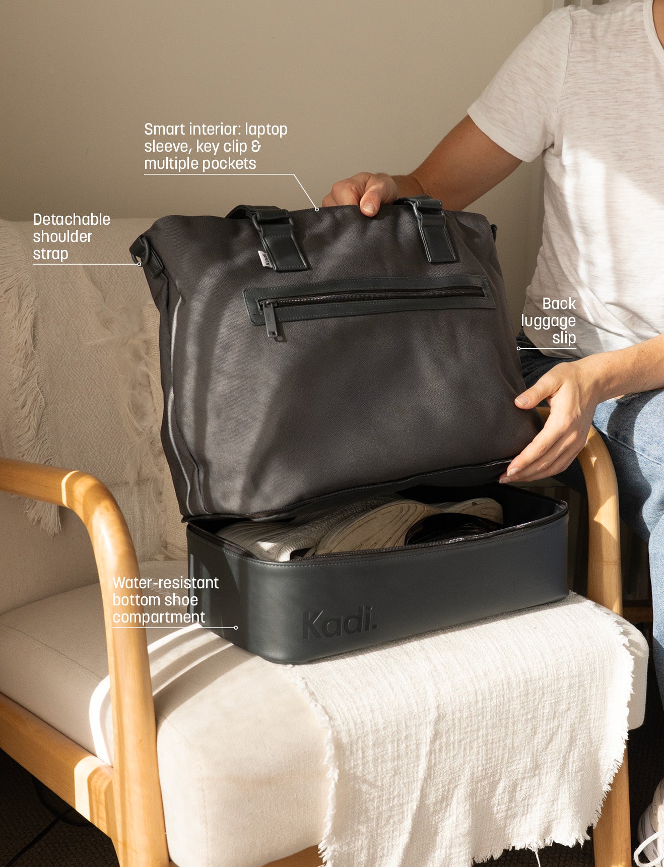 Weekender in Charcoal