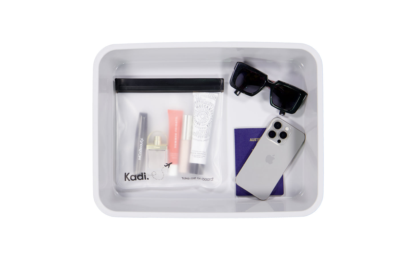 Multi-purpose Toiletry Bag in Charcoal