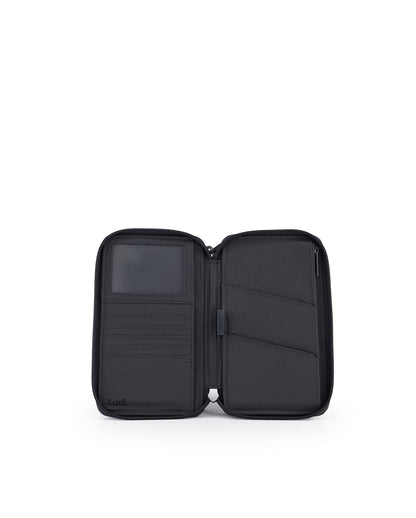 Travel Wallet in Charcoal